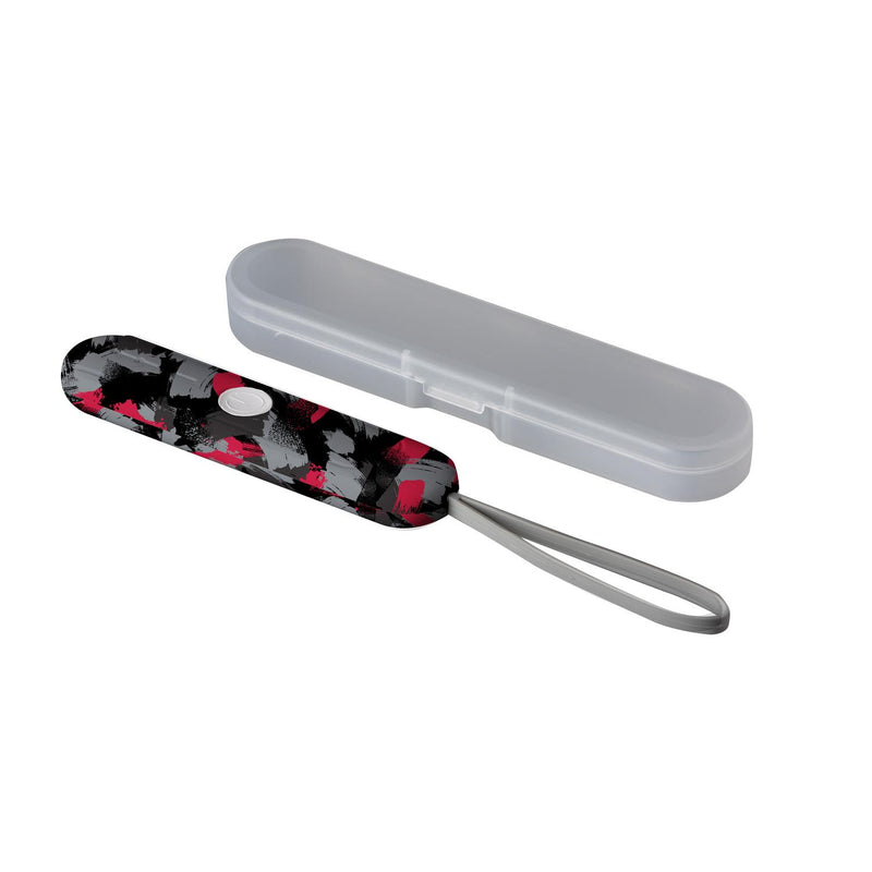 Portable UVC Light Sanitizer Wand with Case, Red Pattern
