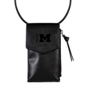 University Of Michigan, Cross Body Wallet, Black