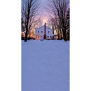 Battery-Operated Single Window LED Window Candle - Pewter