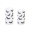 Hallowen Bat Pillar Wax Candle, Set of 2