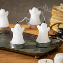 Ghost Tealight Wax Candle, Set of 4