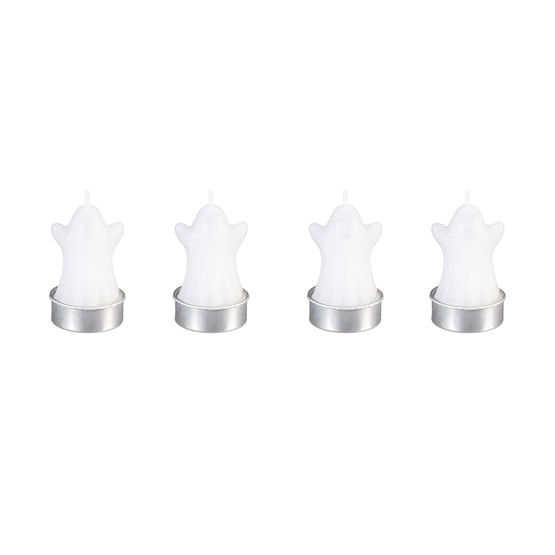 Ghost Tealight Wax Candle, Set of 4