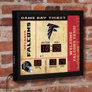 Scoreboard Wall Clock, Atlanta Falcons