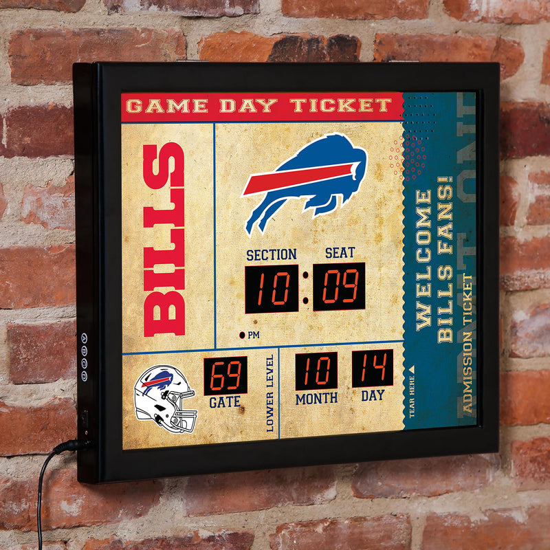 Scoreboard Wall Clock, Buffalo Bills