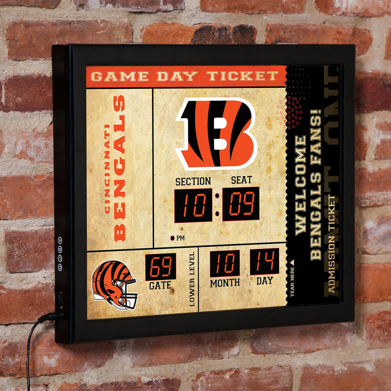 Scoreboard Wall Clock, Cincinnati Bengals