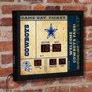 Scoreboard Wall Clock, Dallas Cowboys