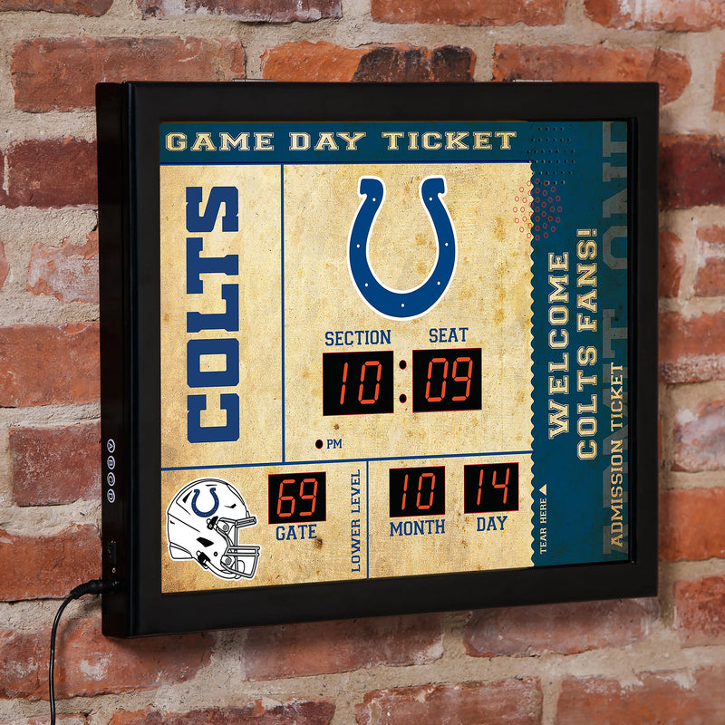 Scoreboard Wall Clock, Indianapolis Colts