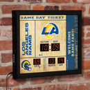 Scoreboard Wall Clock, LA Rams