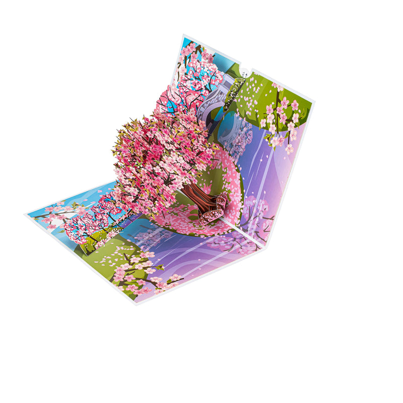 Cherry Blossom Tree Paper Pop Up Card