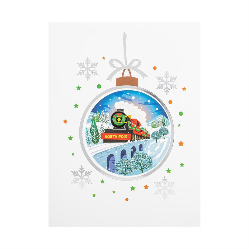 Christmas Train Paper Pop Up Card
