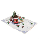 Winter Gardener Paper Pop Up Card