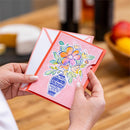 A Bouquet of Happiness just for You  Manual Motion Card