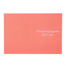 A Bouquet of Happiness just for You  Manual Motion Card