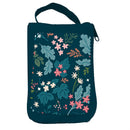 Bursting Botanicals Tote Foldable Compact Tote Bag, 15.5"L x 4.5"W x 16.5"H