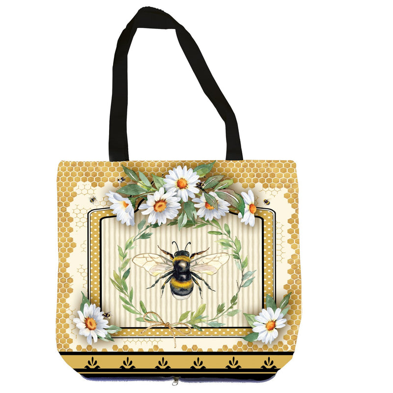 Evergreen Gifts,Humble Bee Compact Tote Bag,15x0.1x14 Inches