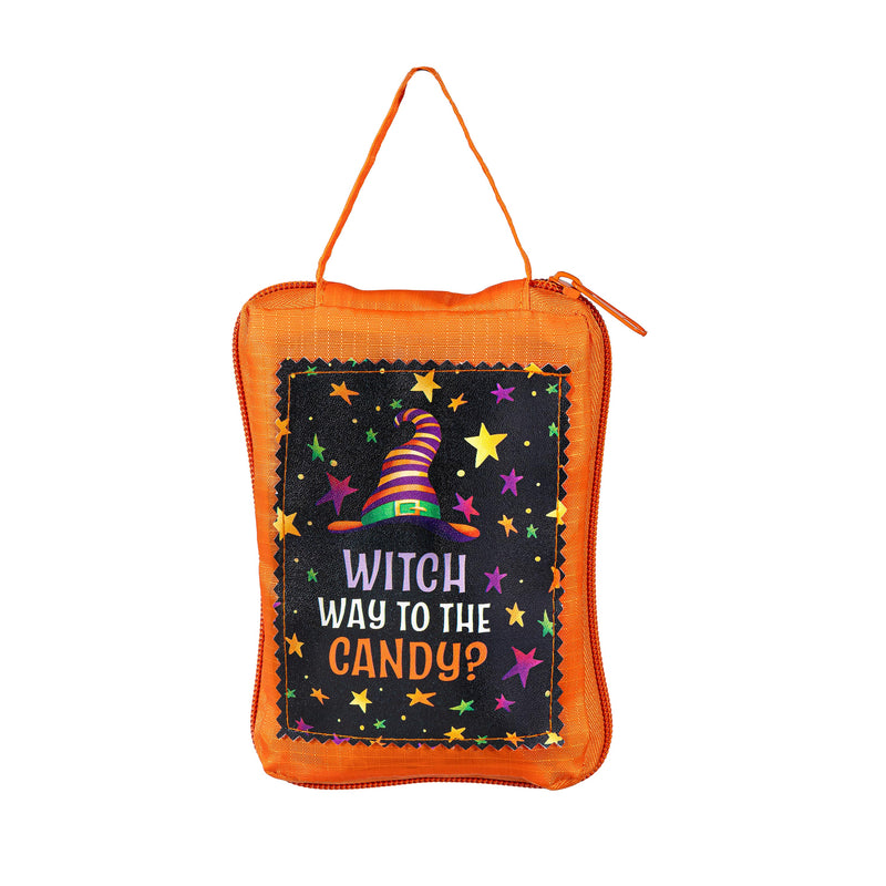 Happy Hauntings Witch Way To The Candy Compact Tote Bag