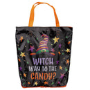 Happy Hauntings Witch Way To The Candy Compact Tote Bag