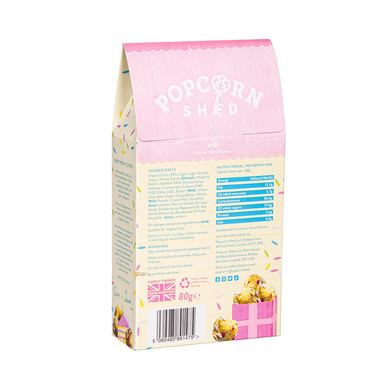 Popcorn Shed Popcorn, Birthday Cake 80g/3oz