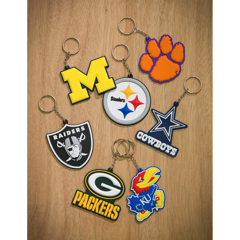 Green Bay Packers, Rubber Keychain,7key3811