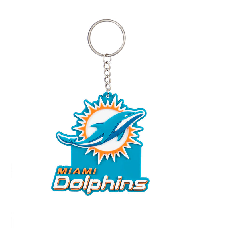 Miami Dolphins, Rubber Keychain,7key3816