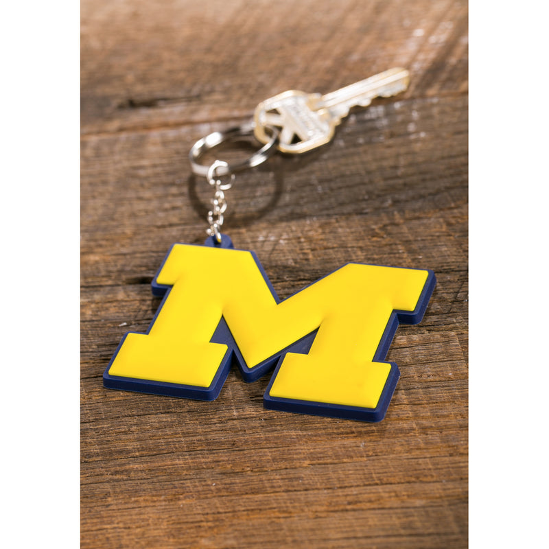 University Of Michigan, Rubber Keychain,7key920