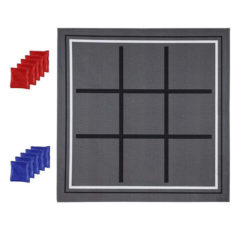 Outdoor Reversible Game Set with Storage Bag, Three In A Row/Target Toss