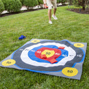 Outdoor Reversible Game Set with Storage Bag, Three In A Row/Target Toss