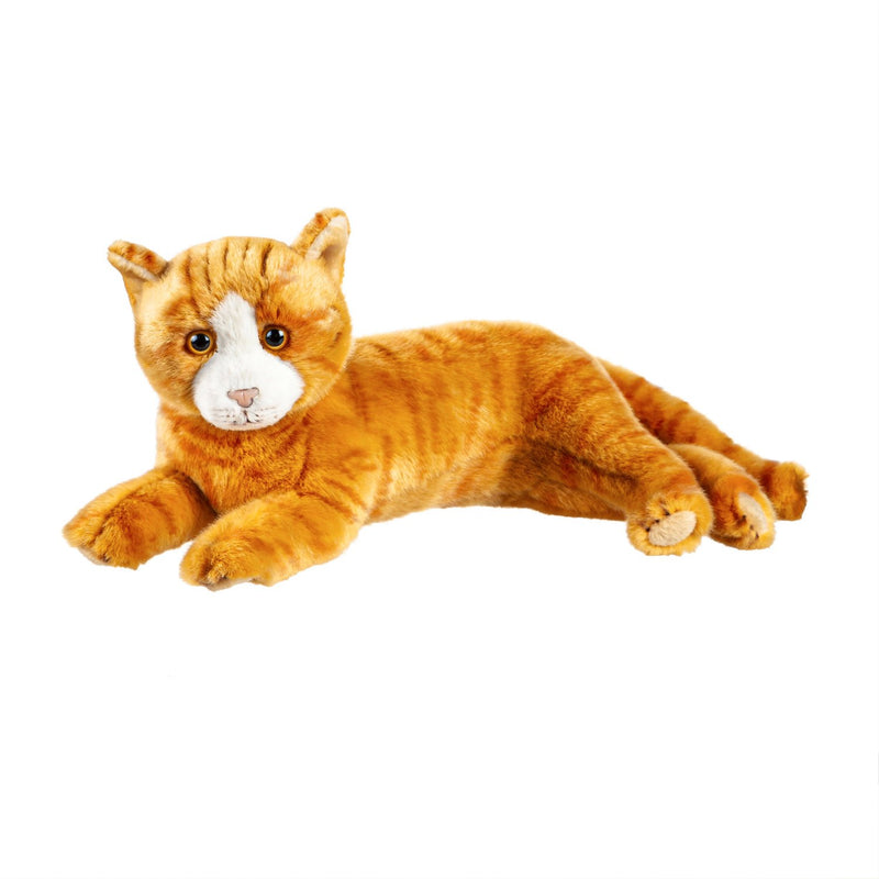 12" Plush Orange Tabby Cat,7plsh01031