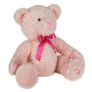 Evergreen Gifts,12" Plush Pink Bear with Bow,9.5x12x12 Inches