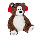 Evergreen Gifts,12" Plush Bear with Earmuffs and Snowflake Paw,11x7.5x11.75 Inches