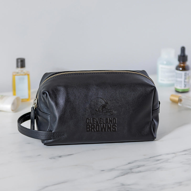 Cleveland Browns, Embossed Toiletry Bag, Black