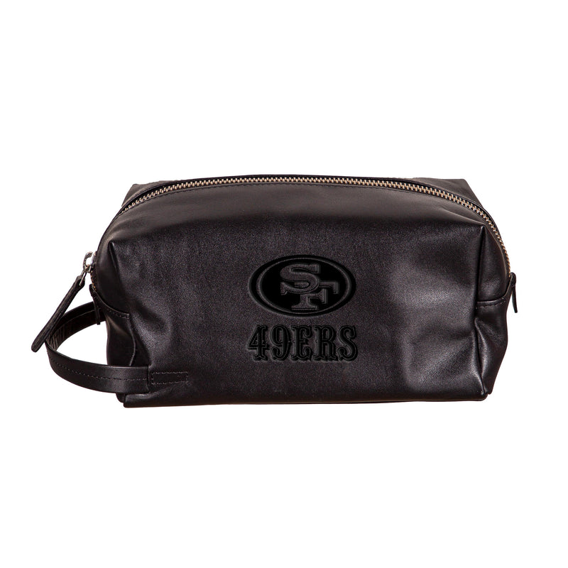 San Francisco 49ers, Embossed Toiletry Bag, Black