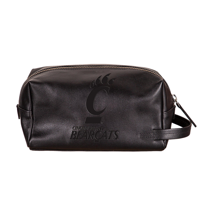 University of Cincinnati, Embossed Toiletry Bag, Black