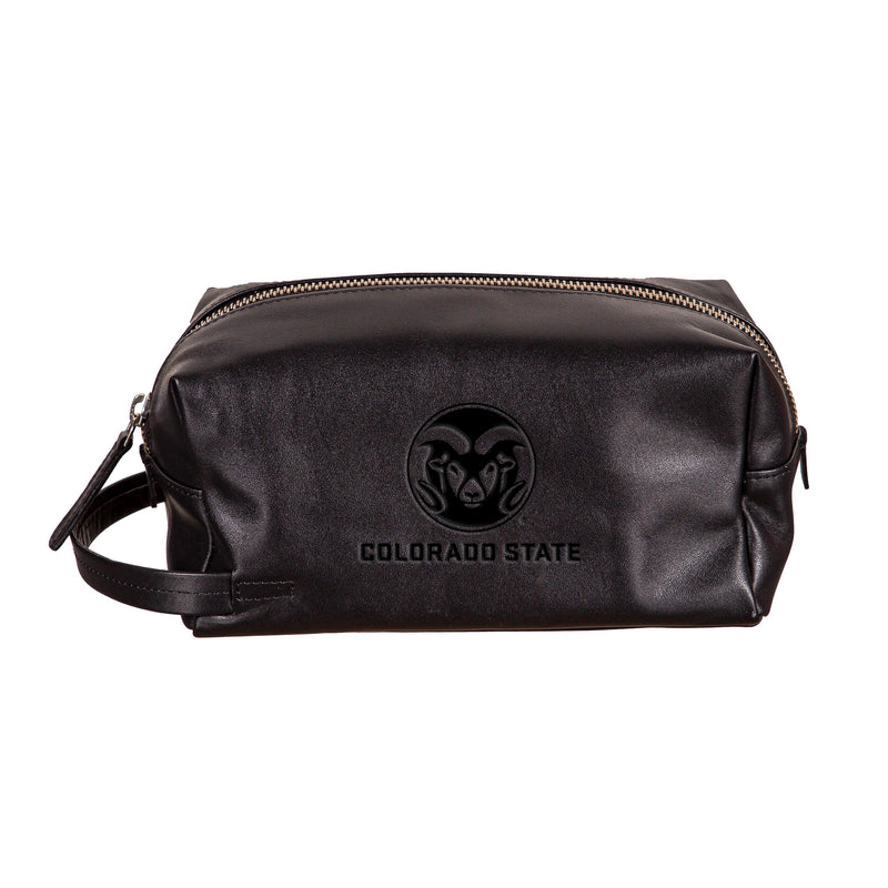 Colorado State University, Embossed Toiletry Bag, Black