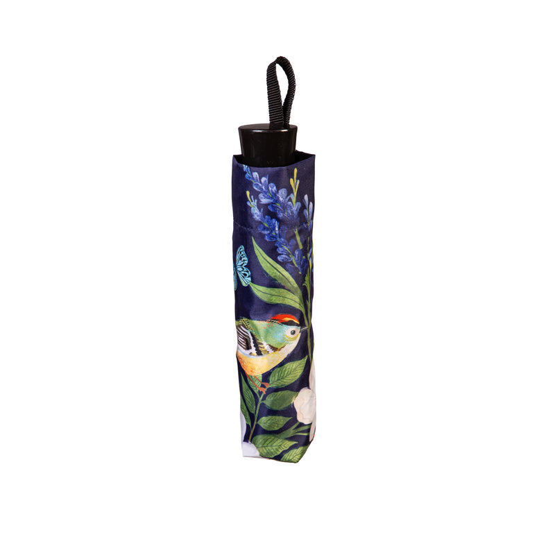Greenhouse Retreat Songbirds Compact Manual Umbrella