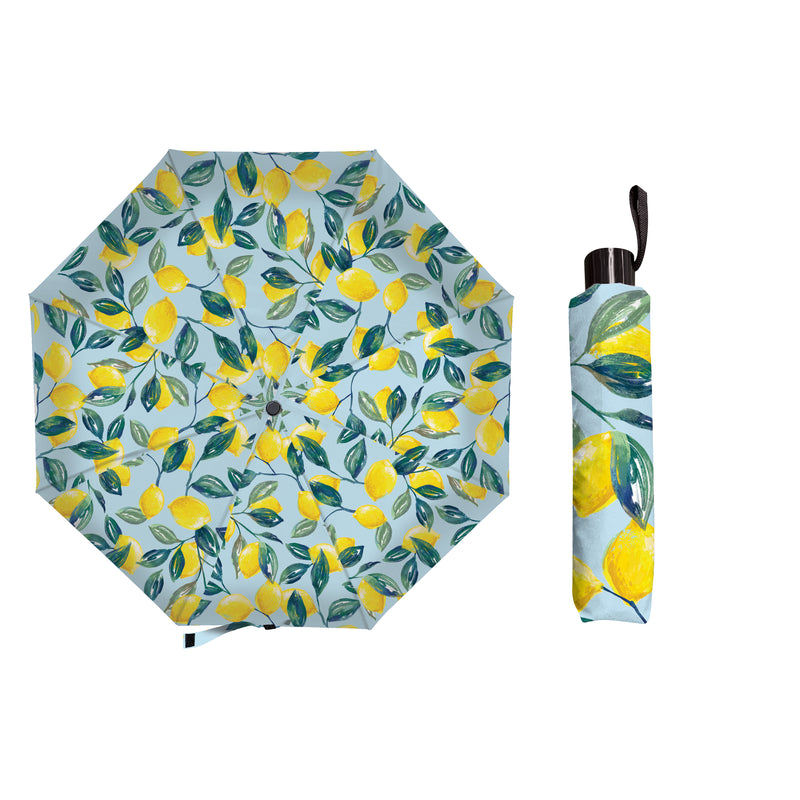 Lemon Coastal Citrus Compact Manual Umbrella