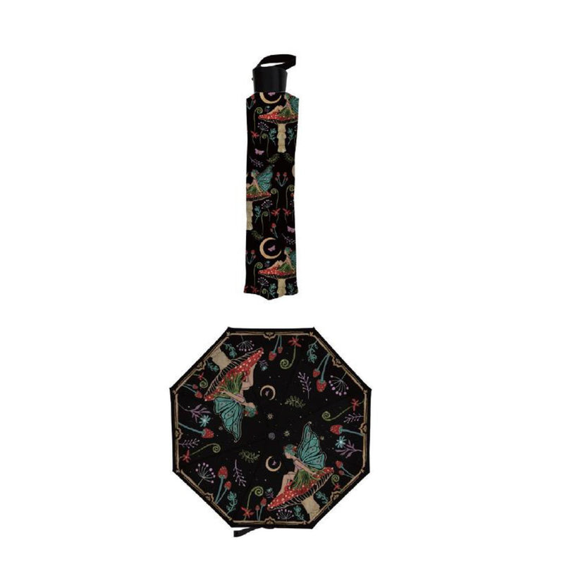 Evergreen Gifts,Garden of Wonder Compact Manual Umbrella,38.2x38.2x22.44 Inches