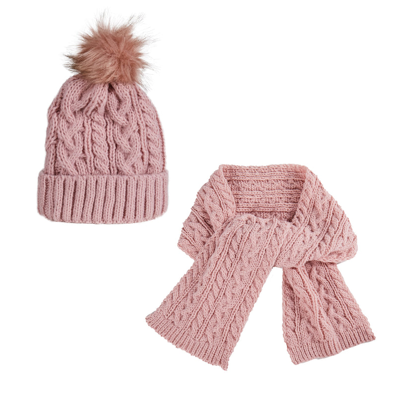 Evergreen Gifts,Pink Scarf and Hat Giftset w/ Box,63x8x0.25 Inches