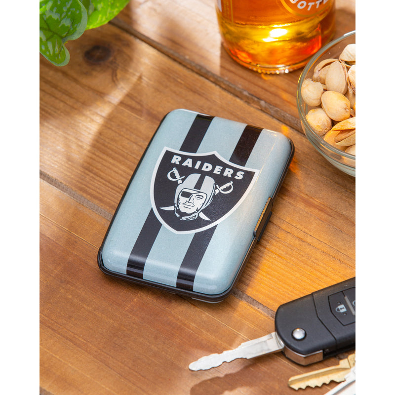 Evergreen Gifts,Las Vegas Raiders, Hard Case Wallet,4.33x3x0.8 Inches