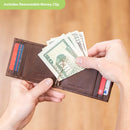 Front Pocket Wallet w/ RFID Blocking, Green Bay Packers, Brown