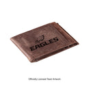 Front Pocket Wallet w/ RFID Blocking, Philadelphia Eagles, Brown
