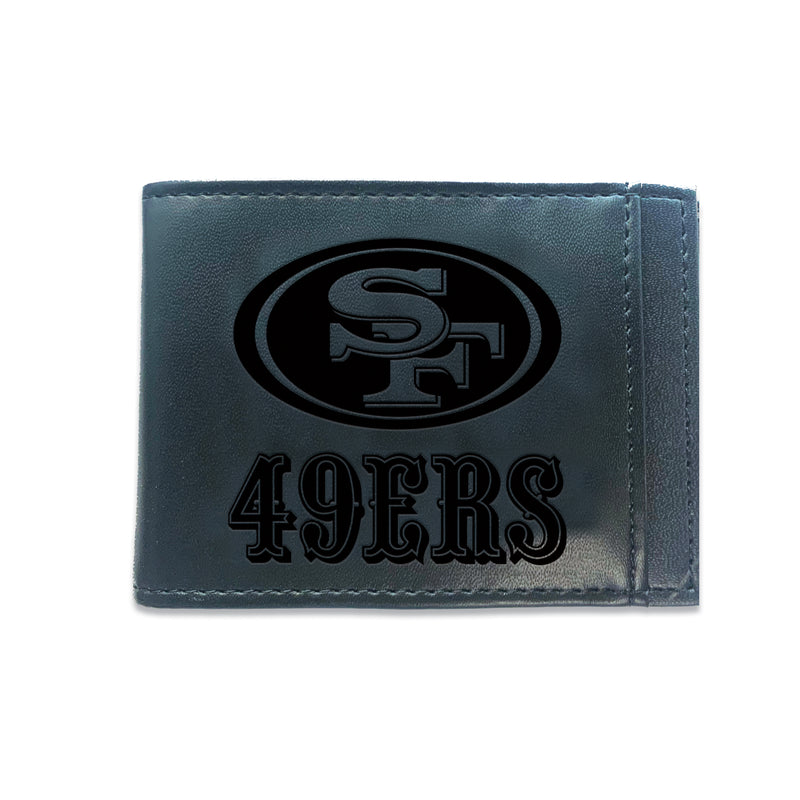 Front Pocket Wallet w/ RFID Blocking, San Francisco 49ers, Black