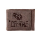 Front Pocket Wallet w/ RFID Blocking, Tennessee Titans, Brown