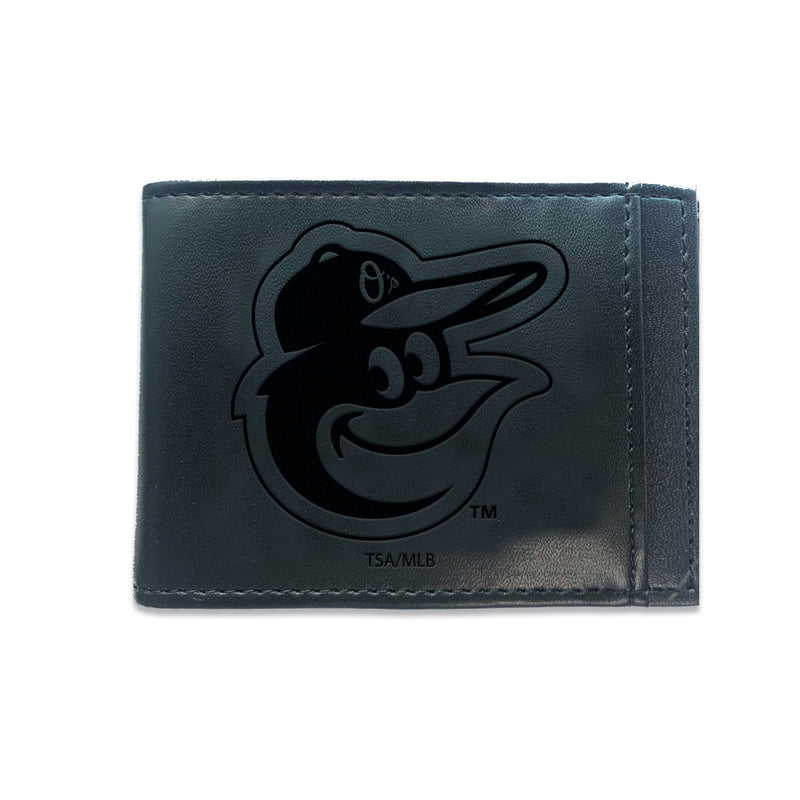 Baltimore Orioles Front Pocket Wallet w/ RFID Blocking Black
