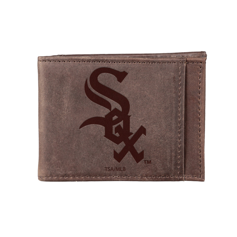 Chicago White Sox Front Pocket Wallet w/ RFID Blocking Brown