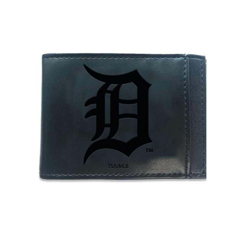 Detroit Tigers Front Pocket Wallet w/ RFID Blocking Black