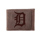 Detroit Tigers Front Pocket Wallet w/ RFID Blocking Brown