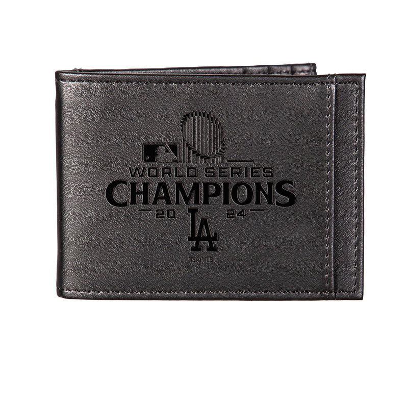Los Angeles Dodgers Front Pocket Wallet with RFID Blocking, Black, SC24 Champions