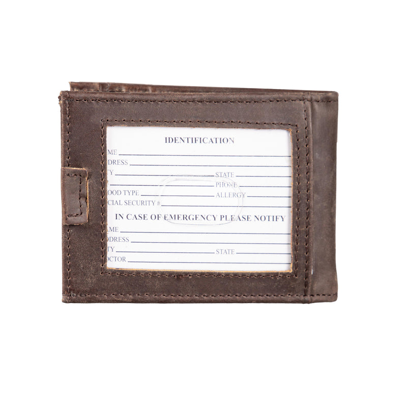 Los Angeles Dodgers Front Pocket Wallet with RFID Blocking, Brown, SC24 Champions