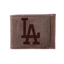 Los Angeles Dodgers Front Pocket Wallet w/ RFID Blocking Brown